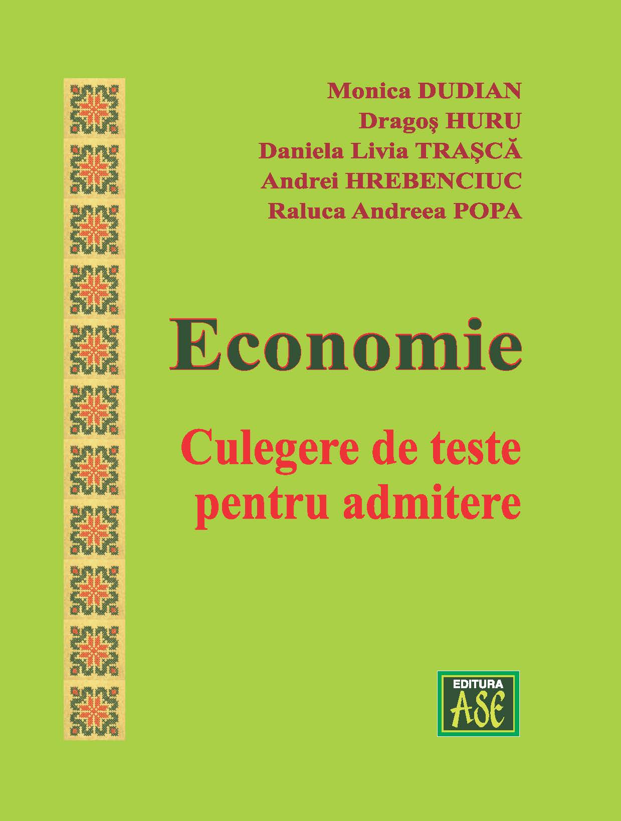 Economie. Culegere de teste pentru admitere - ID. 5107149